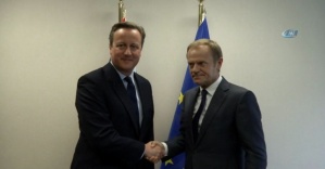 Cameron Avrupa Konseyi Başkanı Tusk’la görüştü