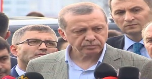 Erdoğan, cami çıkışı havalimanı saldırısıyla ilgili konuştu