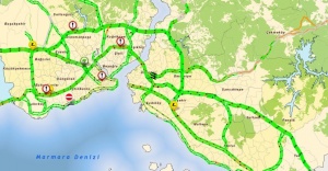 İstanbul’da trafik yoğunluğu yüzde 6’ya kadar düştü
