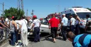 Samsun’da trafik kazası: 13 yaralı