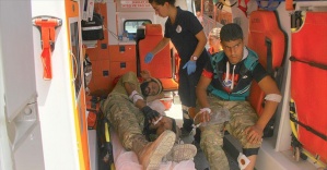 Operasyonda yaralanan 3 ÖSO mesubu Gaziantep'e getirildi