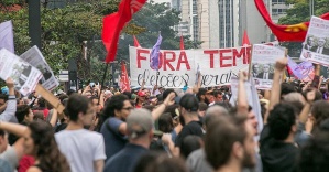 Brezilya'da Temer'in başkanlığa getirilmesi protesto edildi