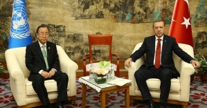 Cumhurbaşkanı Erdoğan-Ban, Fırat Kalkanı operasyonunu görüştü