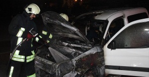 Konya'da bir saat içinde 7 araçta yangın çıktı