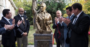Ankara Üniversitesine Venezuelalı General Miranda'nın heykeli
