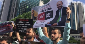 İsrail'de Türk vatandaşının gözaltına alınması protesto edildi