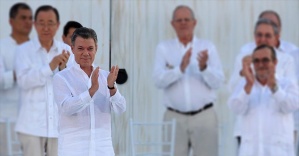 Nobel Barış Ödülü Kolombiya Devlet Başkanı Santos'un