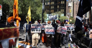 Sihlerden BM önünde 'Pencap' eylemi