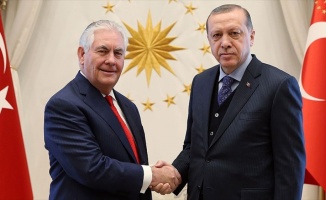 Erdoğan ile Tillerson terörle mücadeleyi görüştü