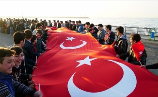 &#039;57. Alay Çanakkale Vefa Yürüyüşü&#039; Sabah Namazı Sonrası Yurt Genelinde Yapıldı