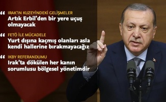 Cumhurbaşkanı Erdoğan: Artık Erbil'den bir yere uçuş olamayacak
