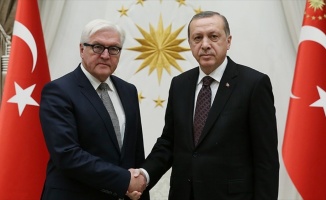 Cumhurbaşkanı Erdoğan,  Steinmeier ile Suriye'yi görüştü