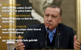 Cumhurbaşkanı Erdoğan, Vatikan&#039;a giderken açıkladı: Harekatta 935 terörist etkisiz...