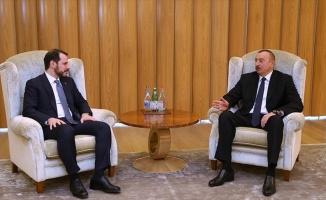 Enerji ve Tabii Kaynaklar Bakanı Albayrak, Aliyev'le görüştü