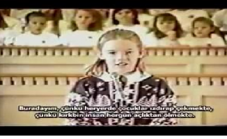 Rachel Corrie... 10 yaşında ilkokuldan mezun olurken yaptığı konuşma