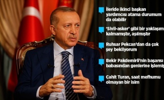 Erdoğan, yeni sistemin ilk kabinesini ayrıntılarıyla değerlendirdi