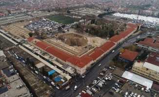 Restorasyonu süren Rami Kışlası havadan görüntülendi