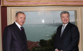 Erdoğan Poroşenko ile görüşüyor