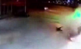 Ankara’daki feci kaza güvenlik kamerasına yansıdı
