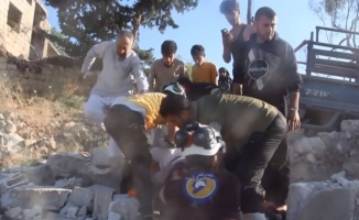 Esad rejiminin ve Rus uçaklarının İdlib’e saldırıları devam ediyor: 16 ölü