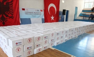 TİKA&#39;dan Arnavutluk&#39;ta ihtiyaç sahiplerine Ramazan yardımı