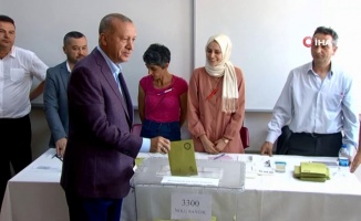 Cumhurbaşkanı Erdoğan oyunu Üsküdar’da kullandı