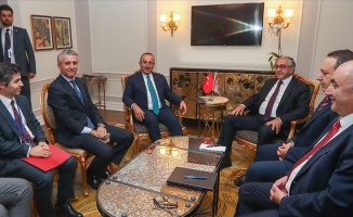 Çavuşoğlu KKTC Cumhurbaşkanı Akıncı ile görüştü