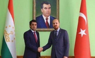 Dünya Etnospor Başkanı Bilal Erdoğan, Tacikistan’da Duşanbe Belediye Başkanı ile görüştü
