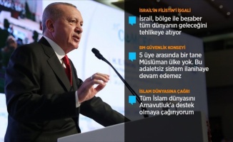 Erdoğan: Demokrasiyi kimseye bırakmayanlar Müslümanlar taciz edilirken üç maymunu oynuyor