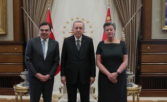 Cumhurbaşkanı Erdoğan AB heyetini kabul etti