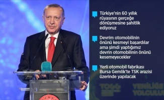 Cumhurbaşkanı Erdoğan: İlk ön siparişi buradan veriyorum