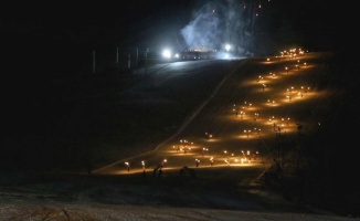 Palandöken'de kayak sezonu görsel şölenle başladı