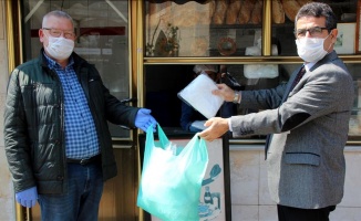 Edirne&#039;de fırın, market ve bankalara ücretsiz maske dağıtıldı