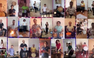 Öğretmenler evlerinden Dinçer Özer ile ritim festivaline katıldı