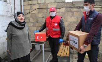 TİKA Azerbaycan&#039;da 2 bin aileye gıda ve temizlik malzemesi dağıttı