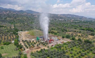 Aydın&#039;da jeotermal santrali sondaj çalışmasında patlama