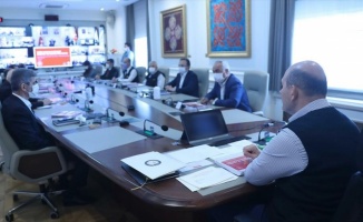 Bakan Soylu&#039;nun başkanlığında video konferans yöntemiyle güvenlik toplantısı yapıldı