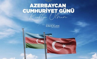 Erdoğan, 28 Mayıs Azerbaycan&#039;ın Cumhuriyet Günü bayramını kutladı