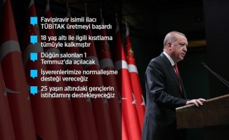 Cumhurbaşkanı Erdoğan: 65 yaş üstü vatandaşlar 10.00 ile 20.00 arasında dışarı çıkabilecekler