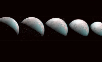 Jüpiter&#039;in uydusu Ganymede&#039;in kuzey kutbunun görüntüleri paylaşıldı
