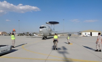 NATO AWACS uçağı ve personeli Konya&#039;daki görevine başladı