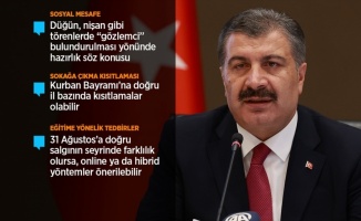 Sağlık Bakanı Koca: Kovid-19 salgınında Anadolu'da birinci dalga halen devam ediyor