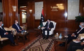 Çavuşoğlu ve Maltalı mevkidaşı Bartolo, Libya Başbakanı Serrac&#039;la görüştü