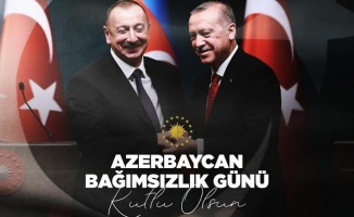 Cumhurbaşkanı Erdoğan, Azerbaycan&#039;ın Bağımsızlık Günü’nü kutladı