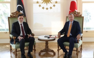 Cumhurbaşkanı Erdoğan&#039;ın, Libya Başbakanı Serrac&#039;ı kabulü başladı