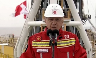 Cumhurbaşkanı Erdoğan: Sakarya Sahası&#039;nın Tuna-1 bölgesindeki toplam doğal gaz rezervi 405 milyar metreküpü buldu