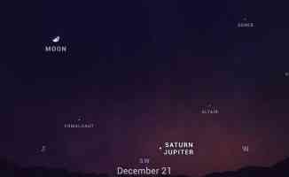 Jüpiter ve Satürn 21 Aralık&#039;ta gökyüzünde &#039;tek bir yıldız&#039; gibi parlayacak