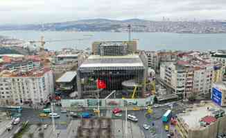 Taksim&#039;deki Atatürk Kültür Merkezi inşaatının yüzde 82&#039;si tamamlandı