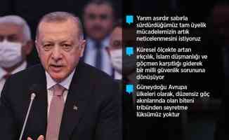 Cumhurbaşkanı Erdoğan: Türkiye&#039;nin tam üye olarak yer almadığı bir AB&#039;nin çekim ve güç merkezi olması mümkün değildir