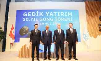 Gedik Yatırım, 30. yılını Borsa İstanbul&#039;da gong töreni ile kutladı
